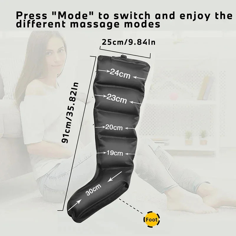 Air Compression Leg Massager – Calves, Ankles & Feet Recovery Boots