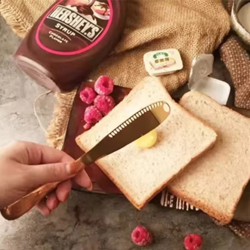 1pc Stainless Steel Butter Knife Tableware Cheese with Holes Spread Cream Knife Bread Jam Knife Cheese Butter Knife Peaceful Pleasures Health and Wellness
