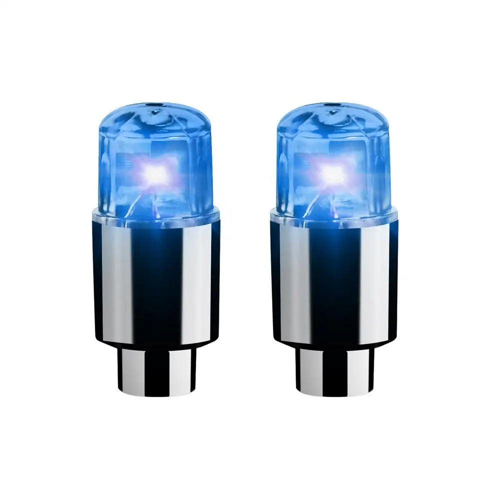 LED Tire Valve Cap Lights for Car, Bike & Motorcycle Wheels LED Valve Cap Lights Peaceful Pleasures Health and Wellness Blue