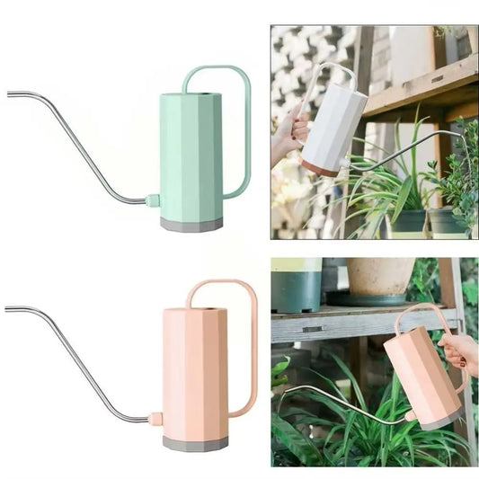 1.2L Watering Can – Long Spout, Stainless Steel & Removable Nozzle Gardening Watering Can Oasis Select