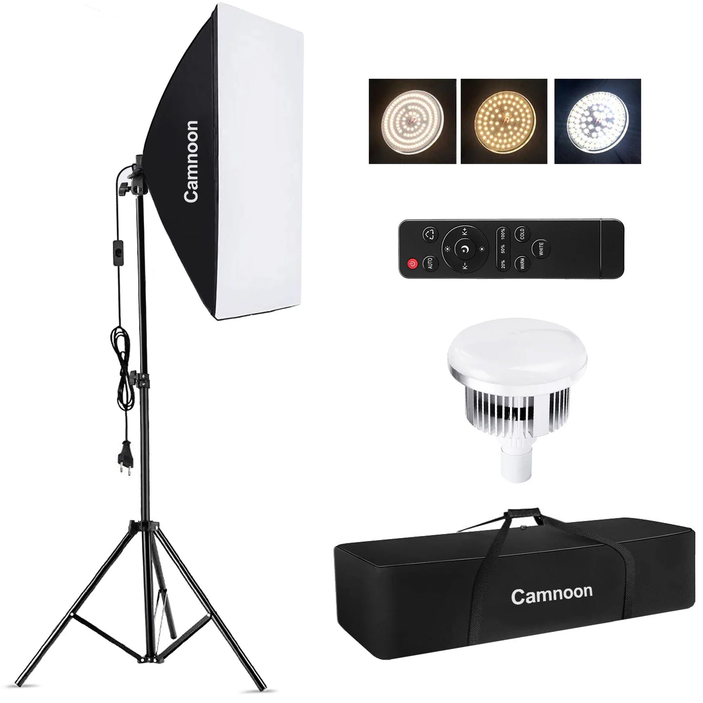 85W Bi-Color LED Softbox Lighting Kit | Studio Photography Set