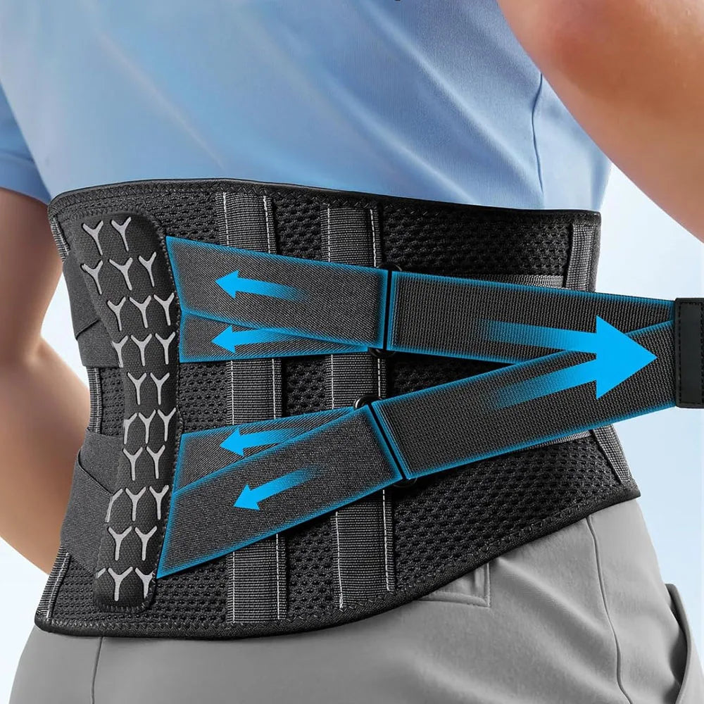 Back Brace for Lower Back Pain Relief, Breathable Waist Brace Adjustable Lumbar Support for Herniated Disc, Sciatica, Scoliosis Peaceful Pleasures Health and Wellness