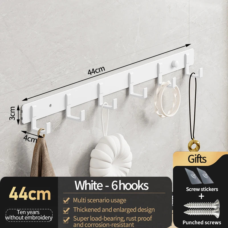 YUNJIEYA Aluminum Wall Hooks – Coat, Robe & Wardrobe Hanger