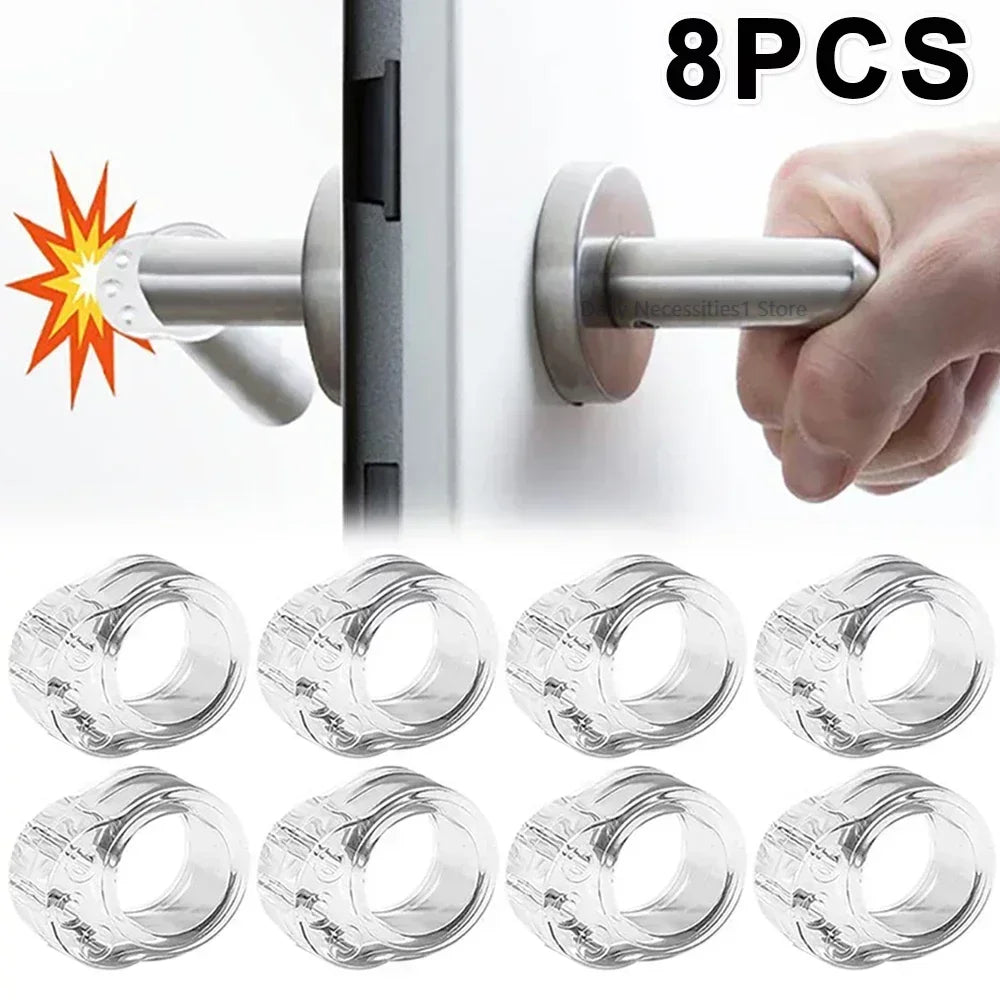 Stop Floor Door Stops Buffer No Drill Door Stopper Home Improvement Furniture Wall Safety Hardware Transparent Supplies Silicone Peaceful Pleasures Health and Wellness
