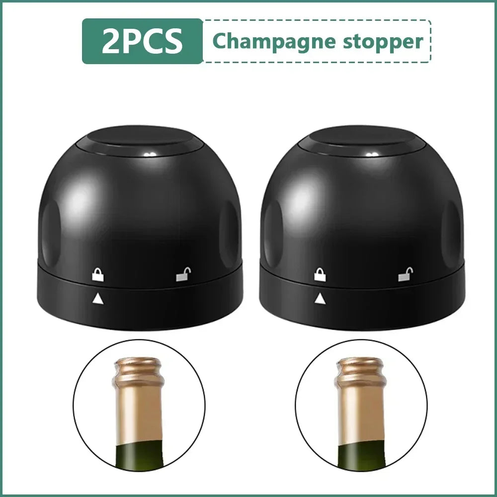 Silicone Wine & Champagne Bottle Stopper | Reusable Vacuum Seal