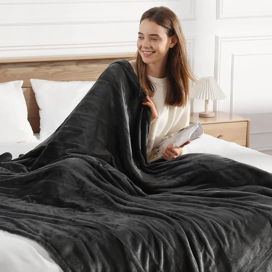 Queen Size Electric Heated Blanket with Dual Controllers, 5 Heat Levels, Auto Off & Machine Washable Peaceful Pleasures Health and Wellness United States