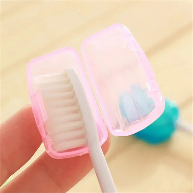 5-Pack Toothbrush Head Covers – Dustproof Travel Cases