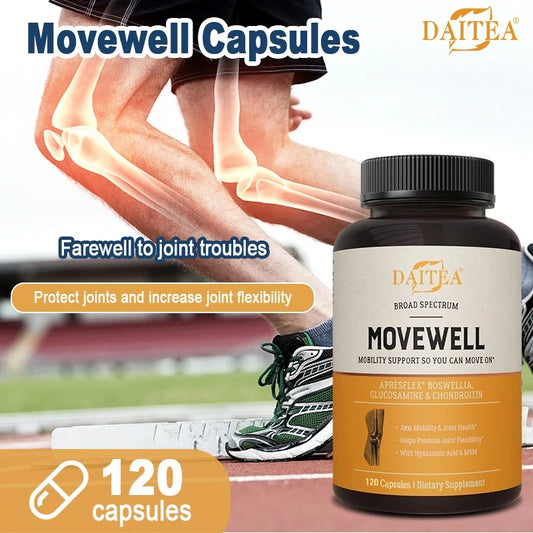 Joint Health Supplement - Glucosamine Chondroitin W/ MSM Hyaluronic Acid MoveWell Peaceful Pleasures Health and Wellness