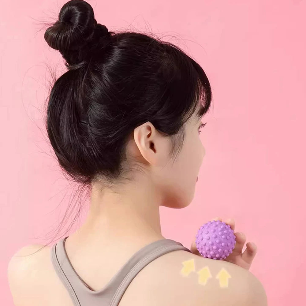 Fascia Ball Raised Point Massage Ball TPR Posture Master Yoga Ball Waist and Back Foot Massage Ball Peaceful Pleasures Health and Wellness