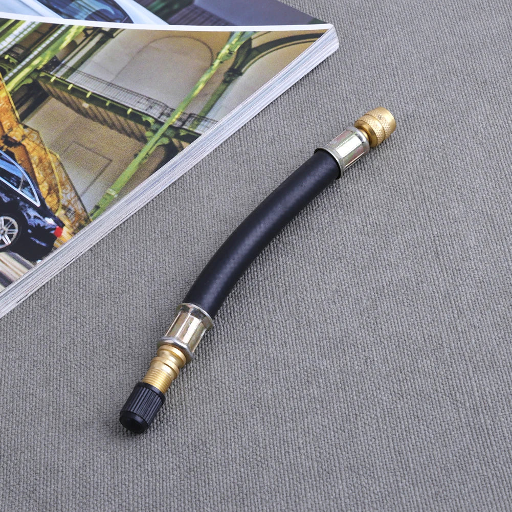 140mm Flexible Tire Valve Extension Adaptor – Universal Brass Rubber Car Parts Peaceful Pleasures Health and Wellness