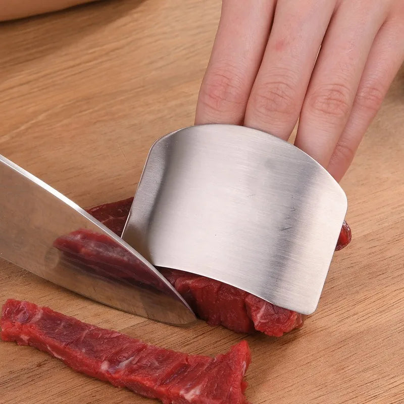 Vegetable Slicer Kitchen Small Tools Hand Guard Creative Finger Guard Cover Multi-functional Stainless Steel Anti-cutting Tool Peaceful Pleasures Health and Wellness