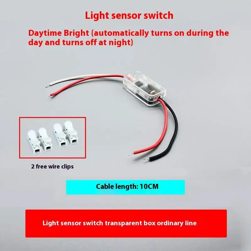 DC 3.7V–24V 5A Auto Light Sensor Switch | Day/Night Photocell