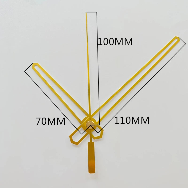 Mute DIY Wall Clock Movement Mechanism with Clock Hands Silent Kit Battery Operated Watch Repair Parts Replacement Set Peaceful Pleasures Health and Wellness Metal Hands 25 18.5MM Shaft Length