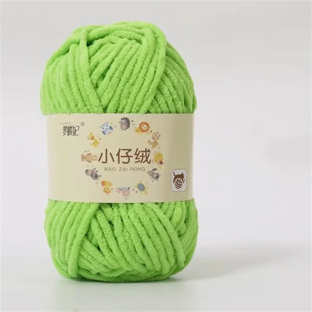 50g Milk Cotton Chunky Yarn – Soft Velvet Knitting & Crochet