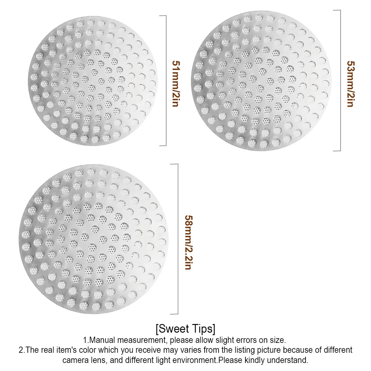 Leeseph 51/53/58 mm Stainless Steel Puck Screen, Reusable, Double Fine Filter for Coffee Machine Espresso Accessories Peaceful Pleasures Health and Wellness
