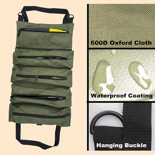 Heavy Duty Tool Bag Storage Bag for Workers Engineers Maintenance Camping Detachable Multifunctional Tool Organizer Peaceful Pleasures Health and Wellness
