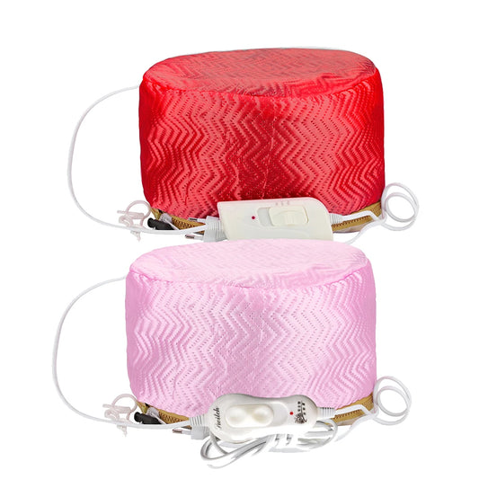 Hair Steamer Cap 220V Electric Heat Cap for Deep Conditioning Hot Oil Hair Mask Repair Damaged Hair Reduce Frizz Split Ends Home Peaceful Pleasures Health and Wellness