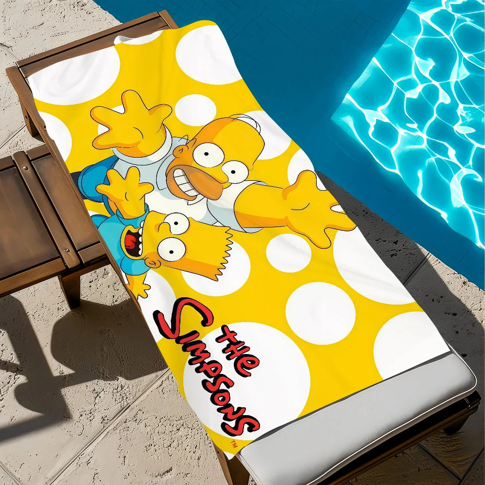 Cartoon Quick-Dry Beach Towel | Soft Pool & Travel Towel Quick-Dry Beach Towel Peaceful Pleasures Health and Wellness z1 STJ40x70CM