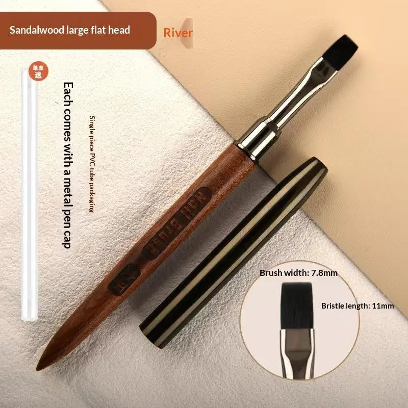 Wood Gel Painting Brush Nail Construct Acrylic Brush For Manicure DIY Builder Tool Brush Pen Professional Gel False Tip Pen Peaceful Pleasures Health and Wellness A3