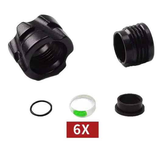 37 45 Degree Peep Sight Hole Aperture Inner Core Clarifier Lens 4X 6X