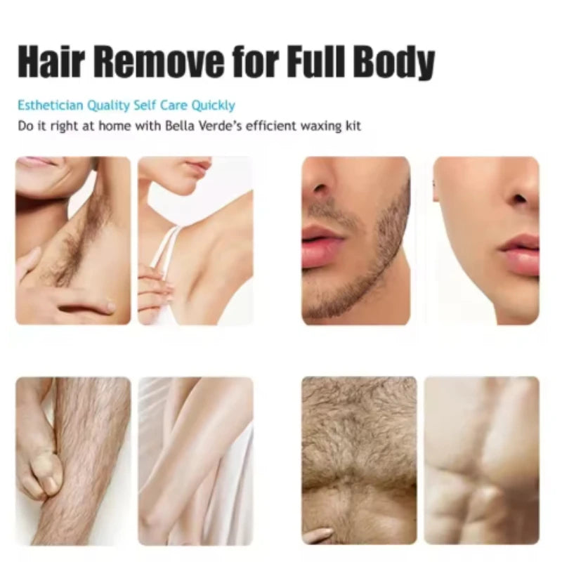 Paper free hair removal wax nose hair full body hair removal wax bean wax therapy hair removal cream bag 100G hard wax beans Peaceful Pleasures Health and Wellness