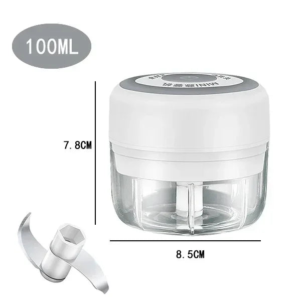 Mini Electric Garlic Chopper USB Rechargeable 100/250ml