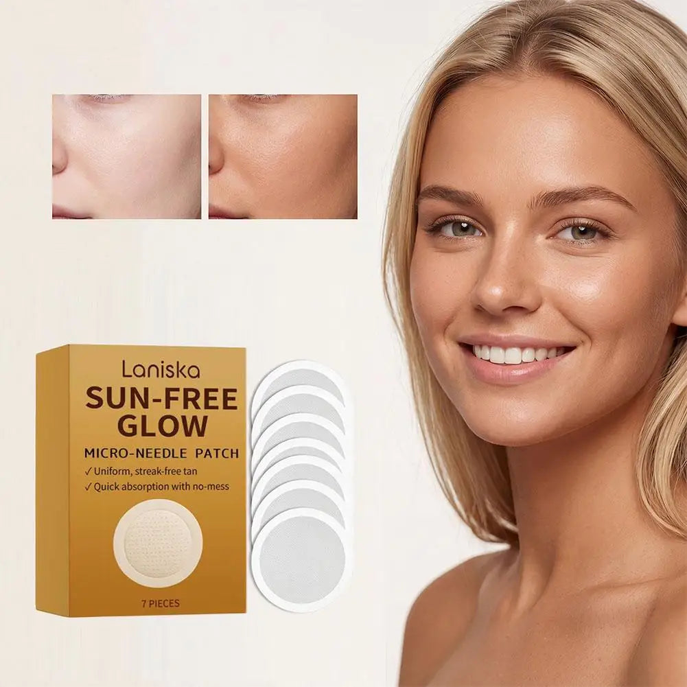 Quick Sunless Micro‑Needle Tanning Stickers, UV‑Damage‑Free Natural Bronzing Patches, Portable Mild Self‑Tan Patch for Anytime Peaceful Pleasures Health and Wellness