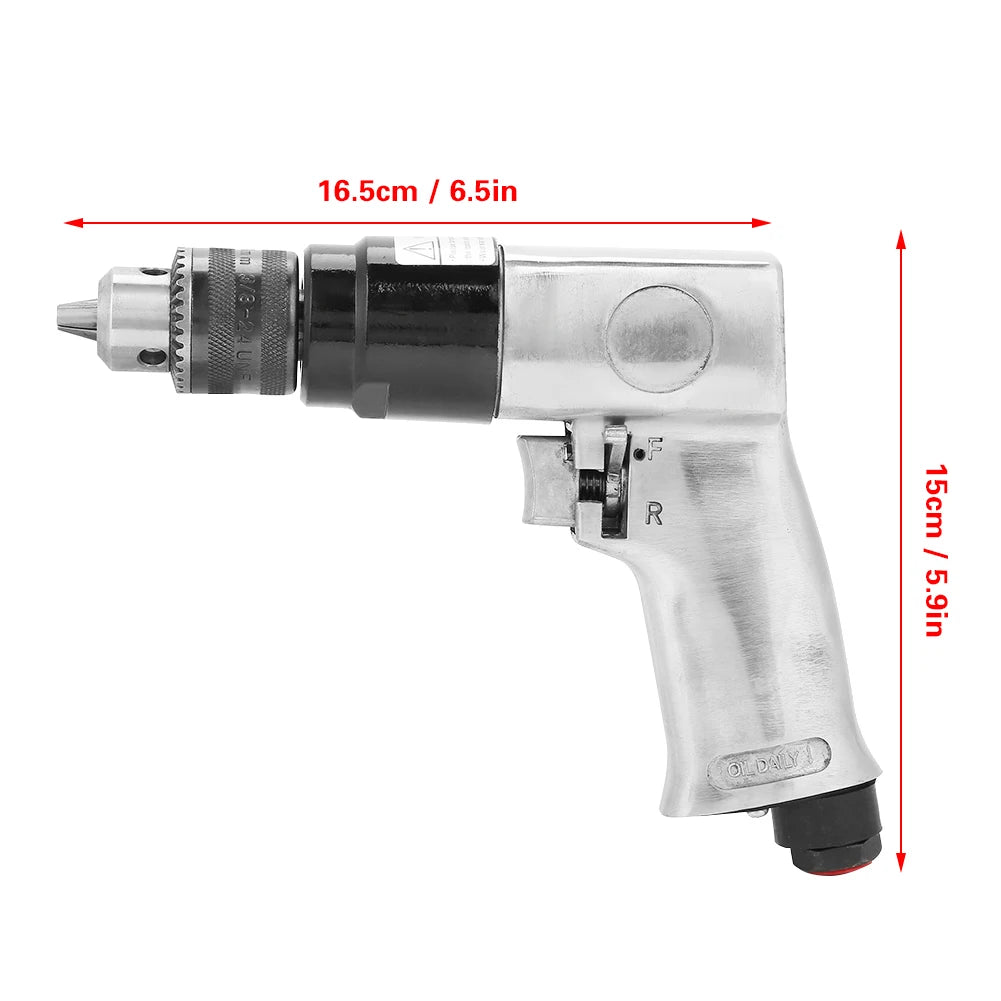 Air Drill 3 8 1700rpm Speed Pneumatic Reversible Rotation Tool Hole