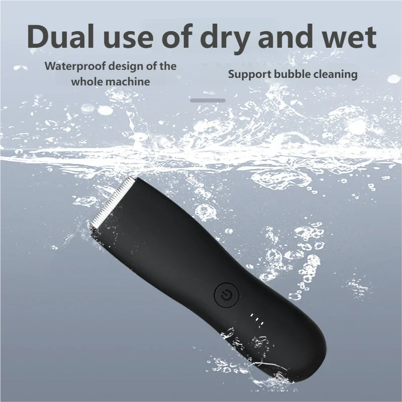 [IPX6] Men's Groin/Body Trimmer w/ SkinSafe - Foil Blades & Precision, Rechargeable Ball Shaver for Sensitive Skin Peaceful Pleasures Health and Wellness