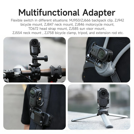 Dual-Mode Adaptable Connectors Quick-Release Adapter For DJI OSMO Nano Horizontal/Vertical Shooting Bracket And Expansion Frame Peaceful Pleasures Health and Wellness Default Title