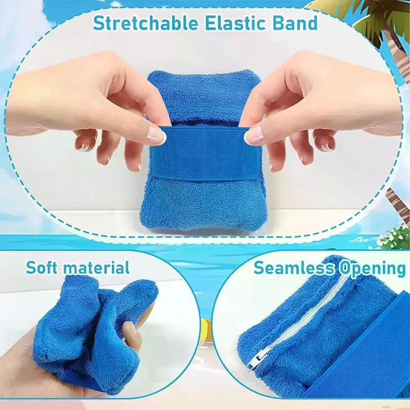 Beach Sand Removal Bag | Coral Fleece Sand Remover Towel