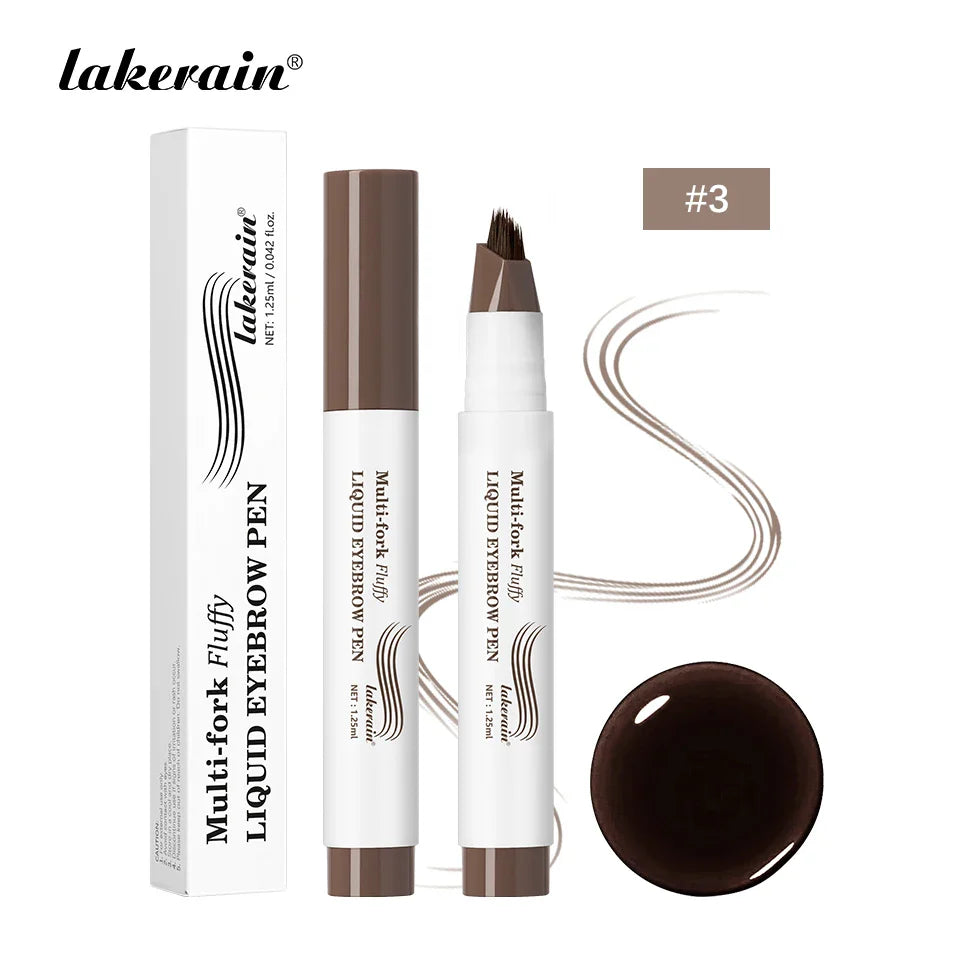 Multi-Fork Liquid Eyebrow Pen – Waterproof & Long-Lasting