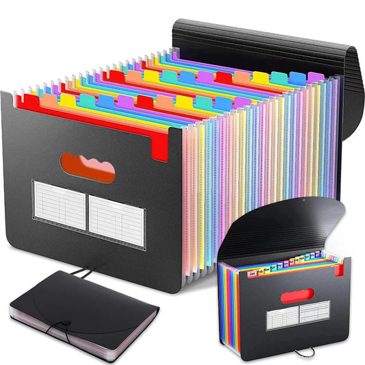 Expanding Accordion File Folder 13/25 Pockets – Paper Organizer Accordion File Organizer Peaceful Pleasures Health and Wellness
