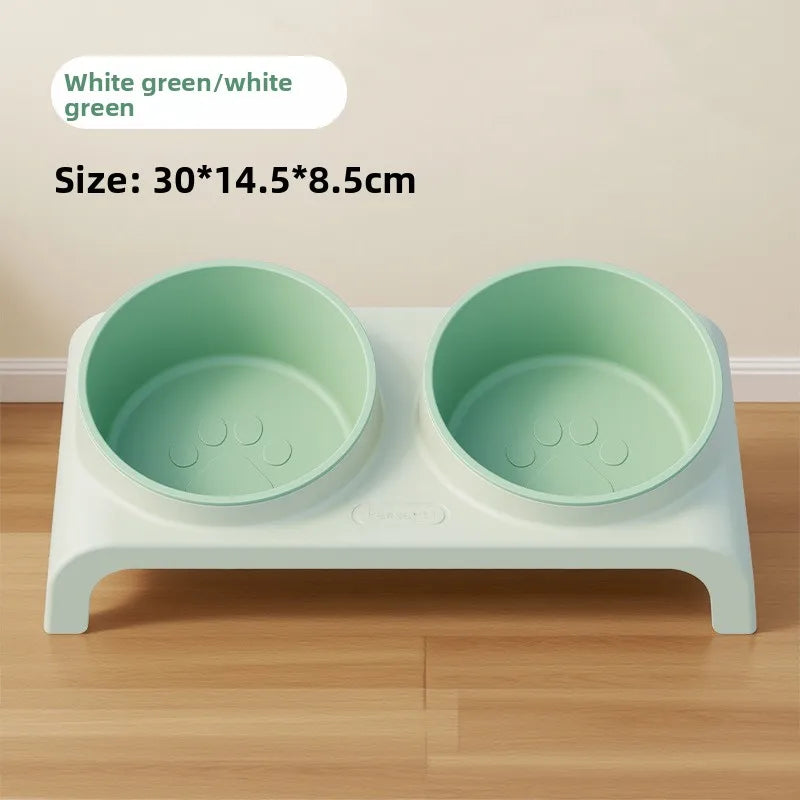 Adjustable Height Double Bowl Pet Feeder | Raised Dog & Cat Stand