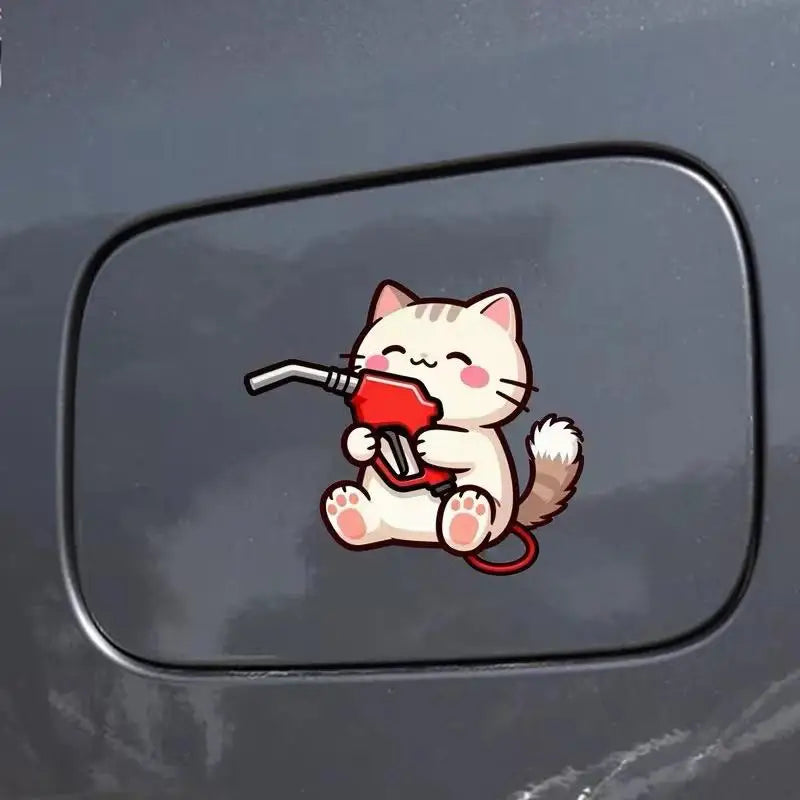 Funny Fuel Gauge Empty Car Fuel Cap Waterproof Vinyl Sticker