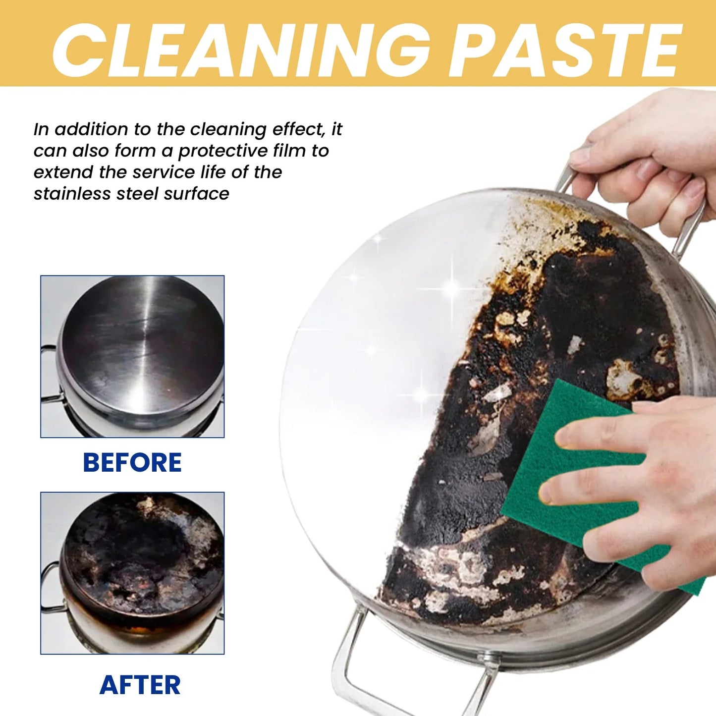 Stainless Steel Cleaning Paste – Rust Remover & Metal Polish