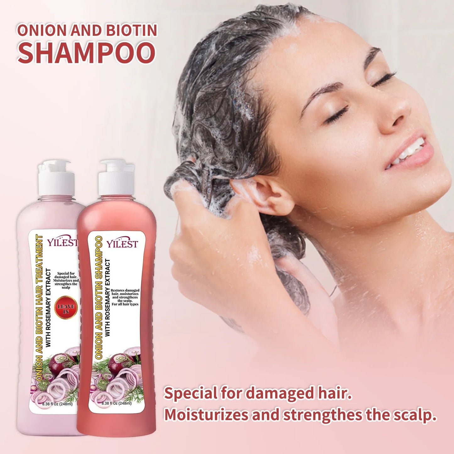 Rosemary Shampoo for Fast Hair Growth Hair Conditioner Moisturizing Nourishing The Scalp Anti Hair Loss for All Hair Types Peaceful Pleasures Health and Wellness