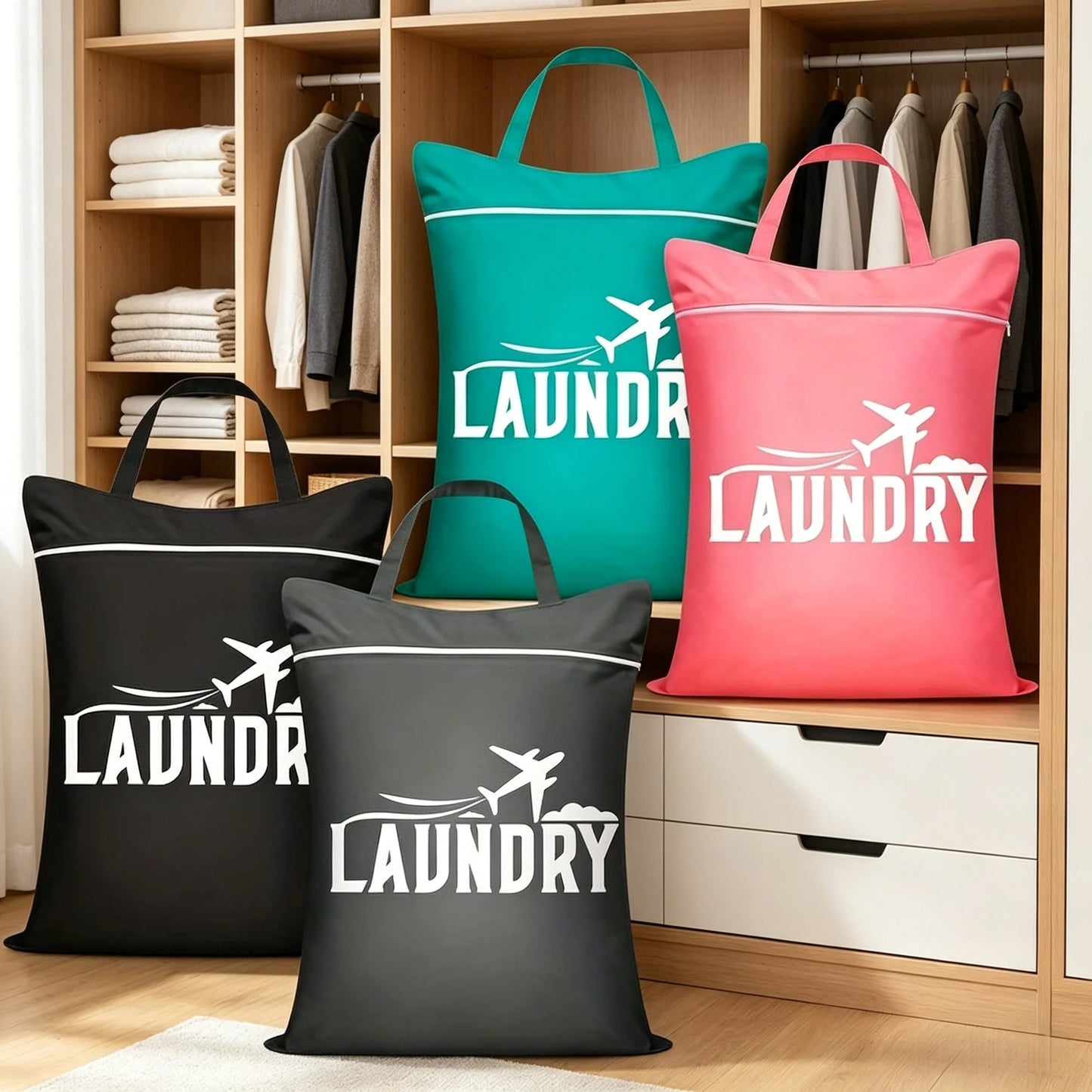 Large Waterproof Wet Bag – Travel Laundry & Gym Bag