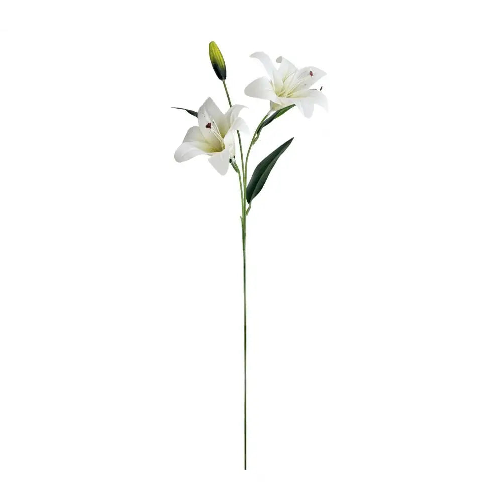 Silk Artificial Lily Bouquet | Faux Flowers for Wedding & Home