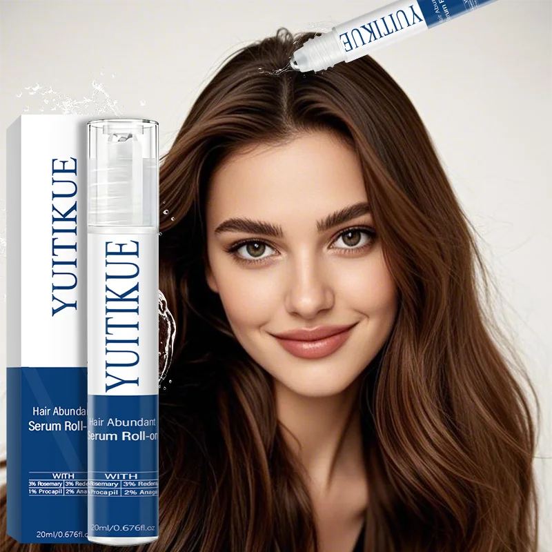 YUITIKUE Hair Abundant Serum Roll-on with Rosemary Redensyl Procapil Anagain Hair Care Scalp Treatment Serum 20ml Peaceful Pleasures Health and Wellness