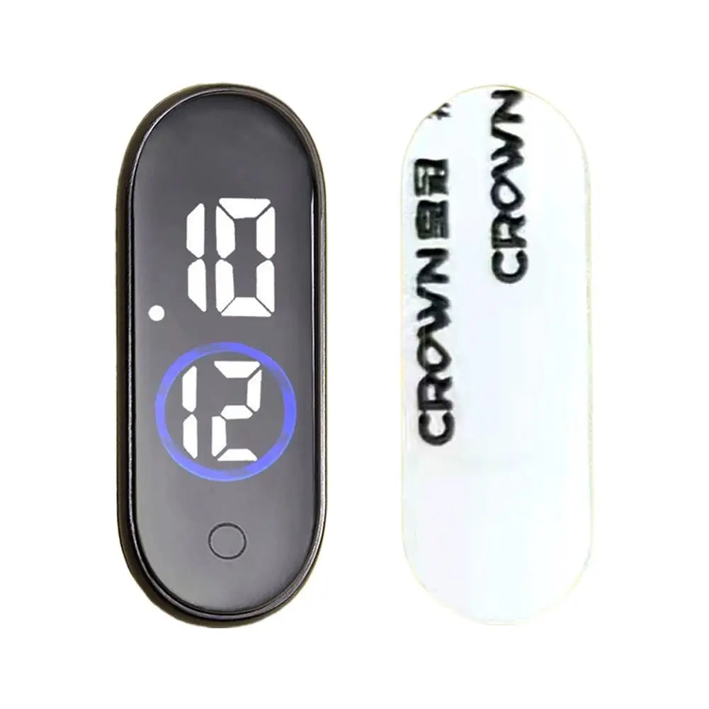 Waterproof Mini Sport LED Car & Motorcycle Clock Peaceful Pleasures Health and Wellness D
