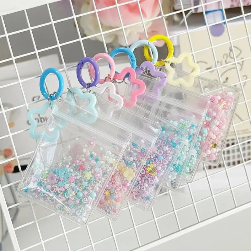 Mini Cartoon Bag Charm Pendant – Glitter Keychain Ornament