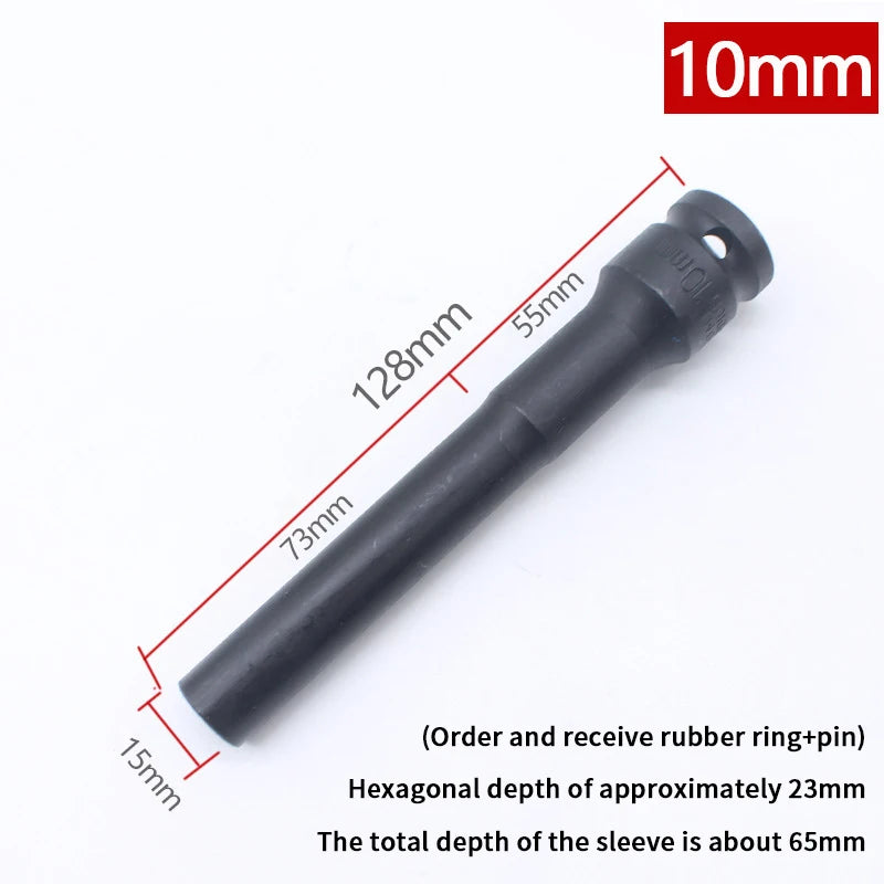 1/2" Drive Hex Socket Wrench Set 8-19mm | Chrome-Vanadium Hex Socket Wrench Peaceful Pleasures Health and Wellness 2