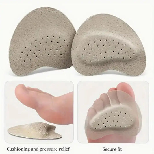 2Pairs Women‘s High Heel Toe Cushions - Anti-Slip Forefoot Pads for Pain Relief & Foot Care, Shoe Inserts Peaceful Pleasures Health and Wellness