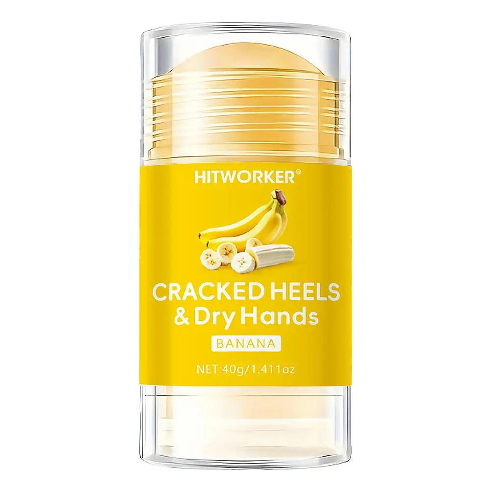 40g Banana Moisturizing Foot Care Cream Urea Anti-Dry Crack Repair Heel Callus Balm Non-Greasy Stick For Hand and Foot Care Peaceful Pleasures Health and Wellness A