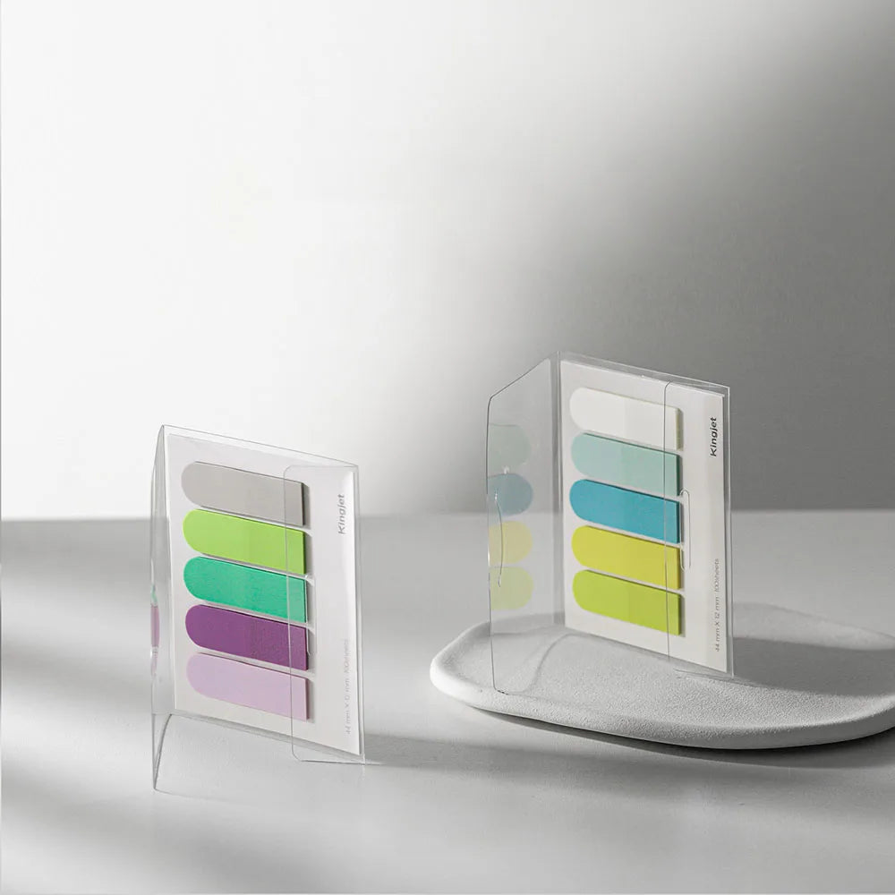 100 Sheets Japanese Minimalist Semi Transparent PET Index Sticky