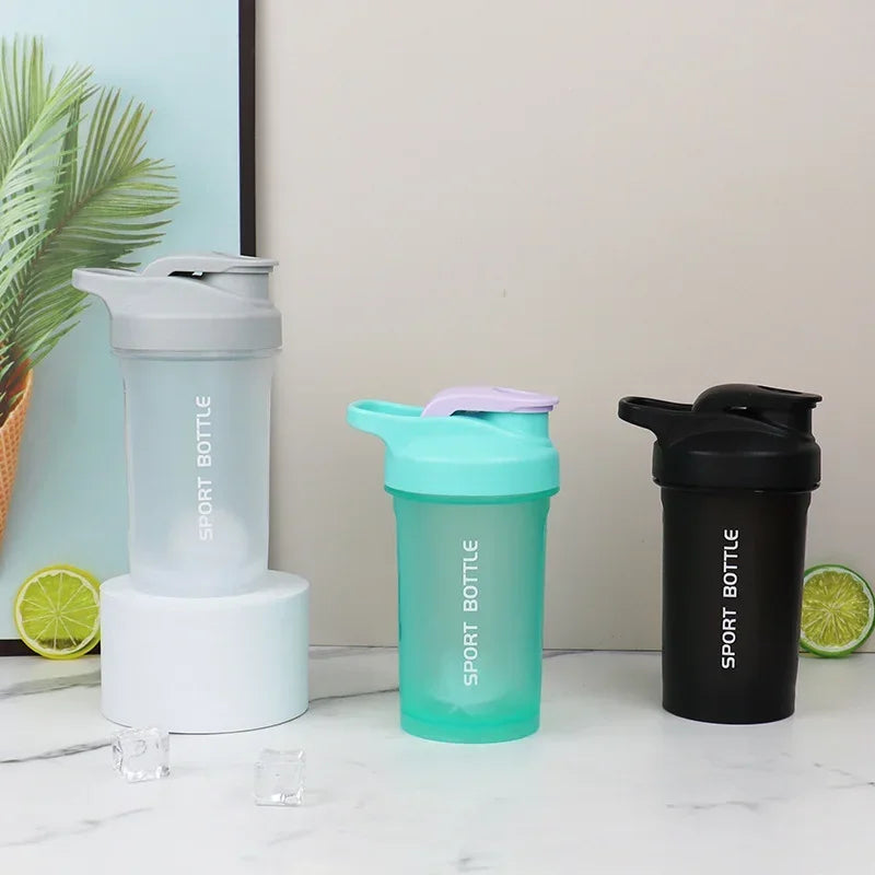 300ml Portable Protein Powder Shaker Bottle Leak Proof Water Bottle for Gym Outdoor Fitness Training Sport Mixing Cup with Scale Peaceful Pleasures Health and Wellness