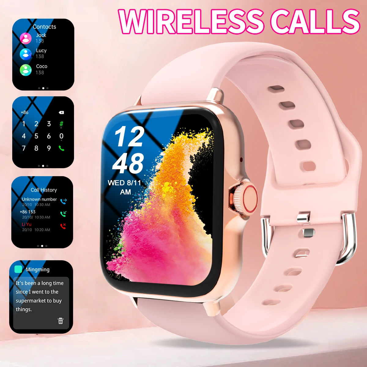 LOMAXFR Smart Watch – Wireless Calling & Sleep Tracker | iOS & Android