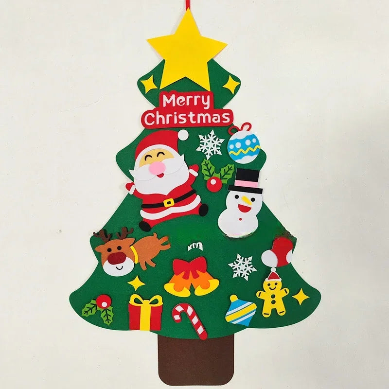DIY Felt Christmas Tree Ornaments Set – Kids Hanging Decor
