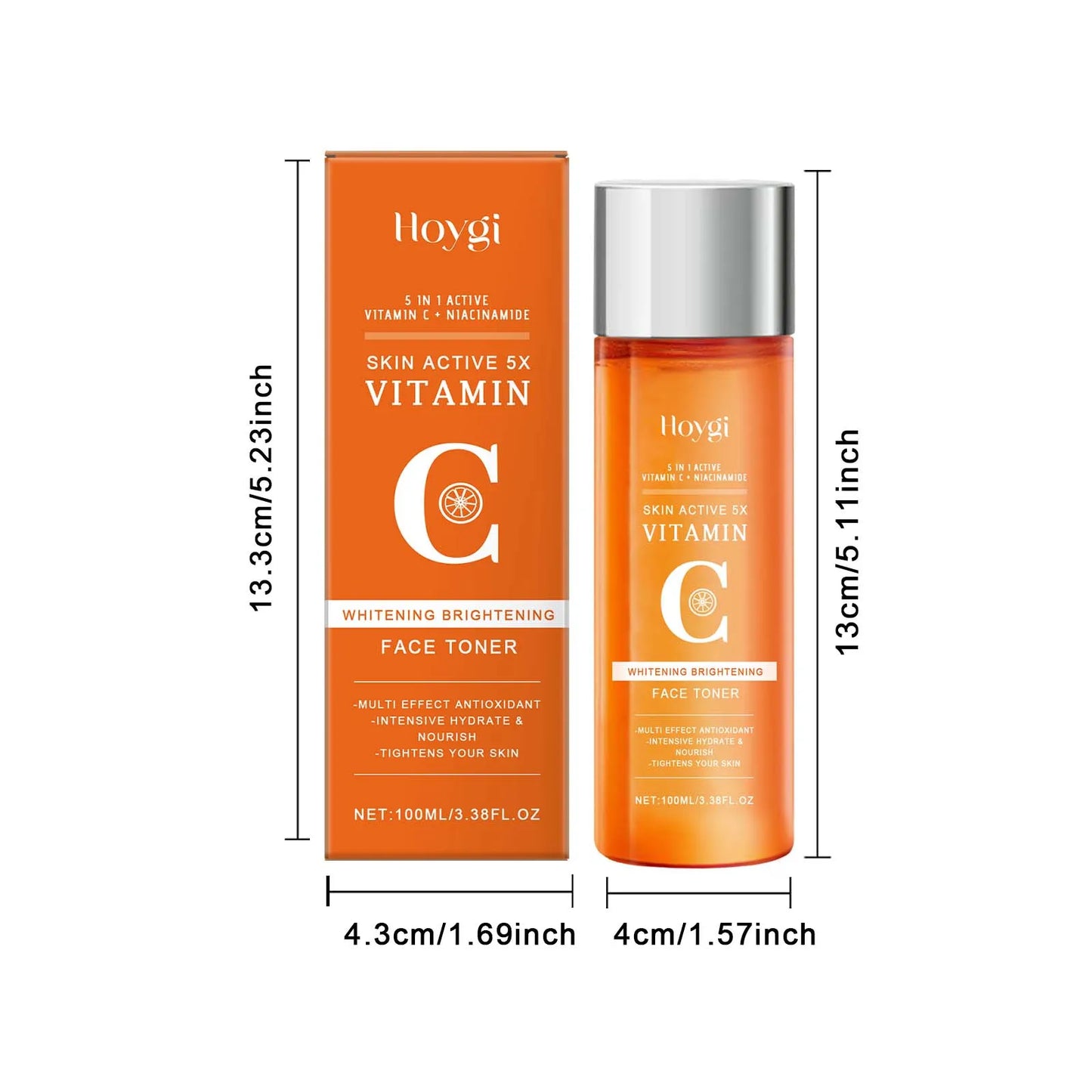 Vitamin C Brightening Toner – Niacinamide & Hyaluronic Acid